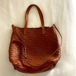Madewell woven tote bag